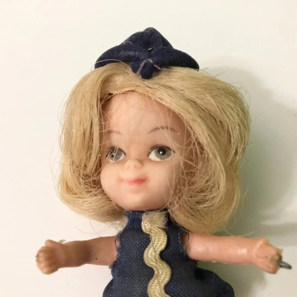 Vintage Liddle Kiddle Clone Doll 3 Inch Tall - Picture 3 of 16